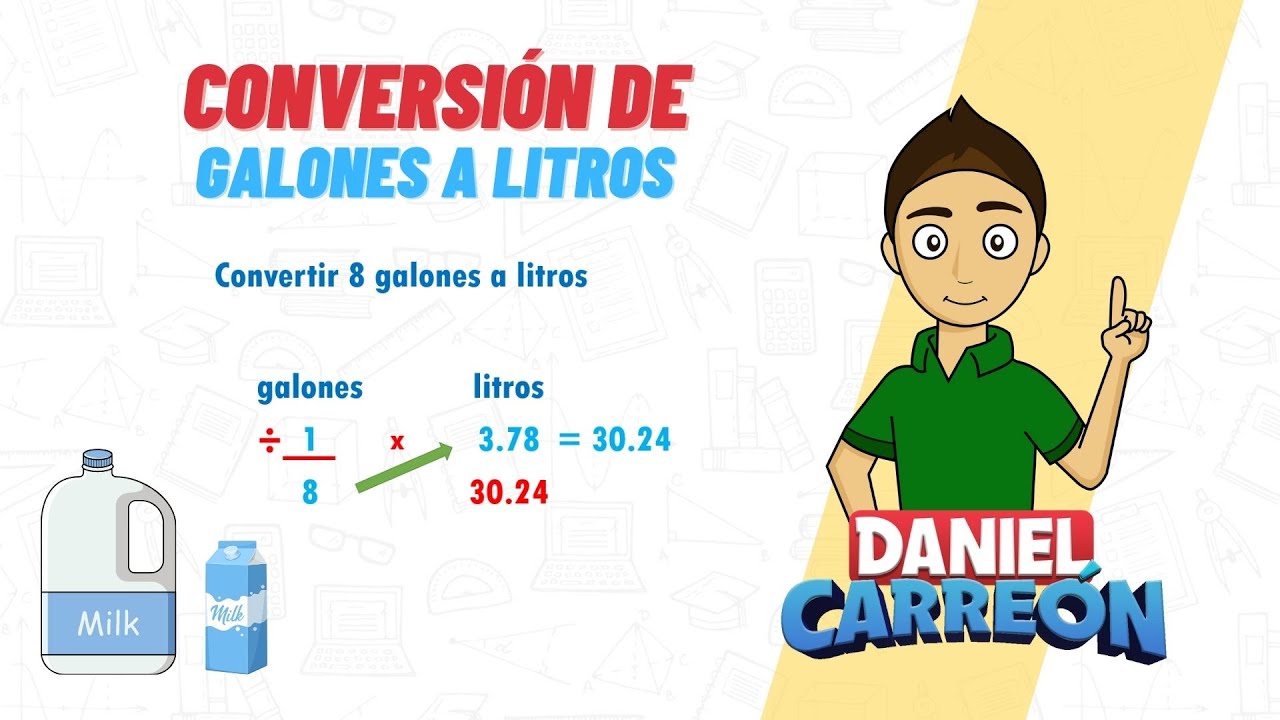 Conversión de galones a litros: ¿cuántos litros son un galón?