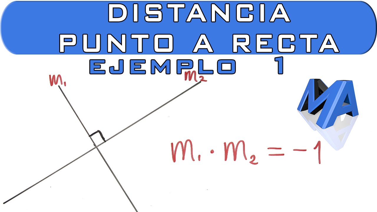 Ejemplos de cómo calcular la distancia entre un punto y una recta