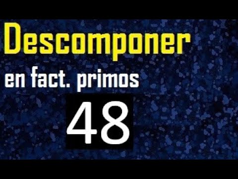Encuentra los factores comunes de los números 48