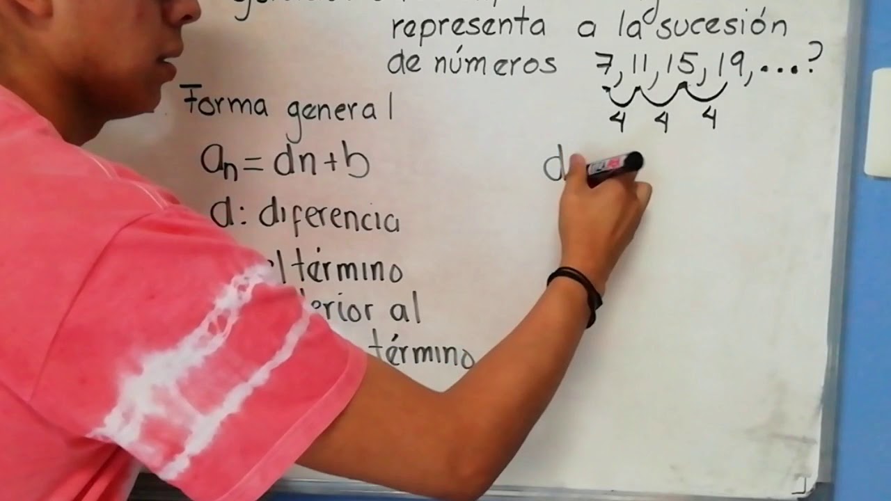 La importancia de la expresión en una sucesión aritmética
