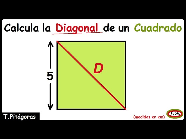 Método para calcular la diagonal de un cuadrado