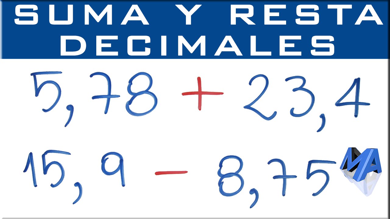 Operaciones matemáticas con números decimales positivos