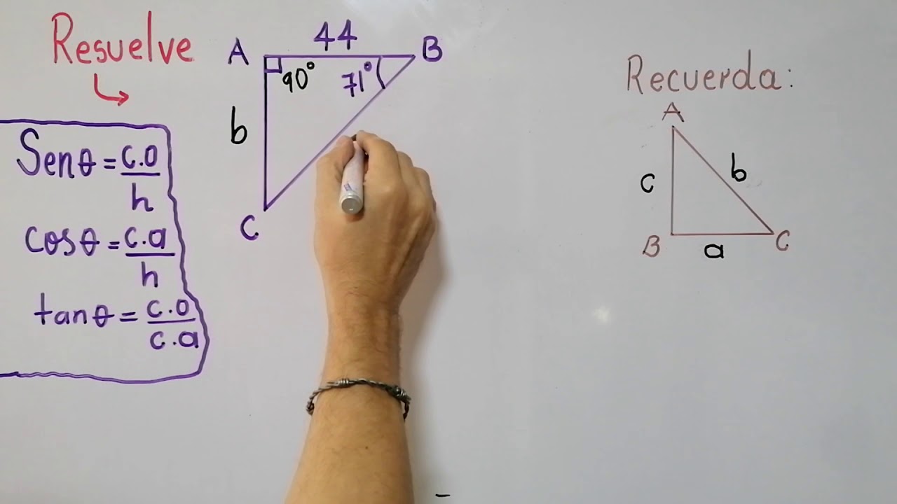 Resolución de 70 problemas de triángulos y trigonometría